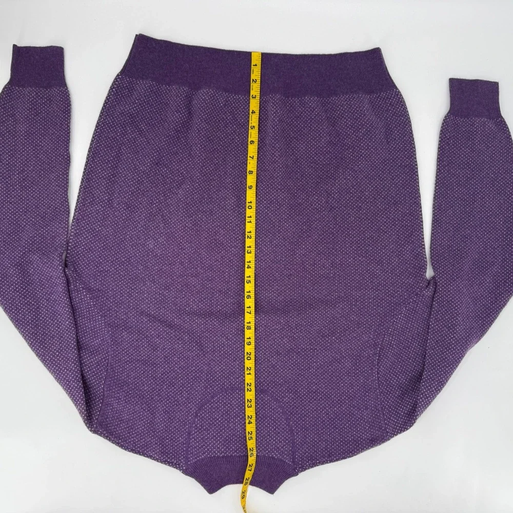Reserve Patrick James Sweater Mens L Purple NWOT Wool Cashmere Quarter Zip Trim